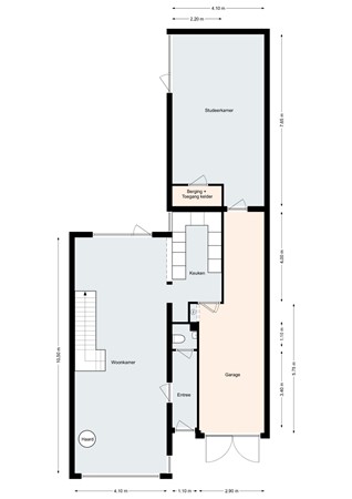 Floorplan - Zandstraat 9, 4614 CA Bergen op Zoom